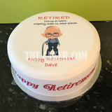 Retirement Edible Icing Cake Topper 12