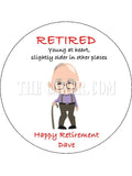 Retirement Edible Icing Cake Topper 12