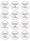 Retirement Edible Icing Cake Topper 01