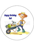 Retirement Edible Icing Cake Topper 06