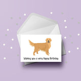 Golden Retriever Birthday Card 03