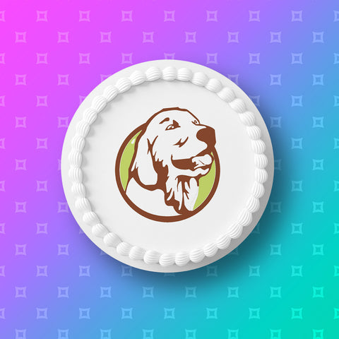 Golden Retriever 02 Edible Icing Cake Topper