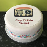 Retro Radio Edible Icing Cake Topper