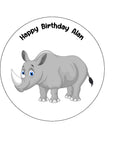 Rhino Edible Icing Cake Topper