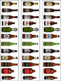Lager Bottles Edible Icing Cake Topper