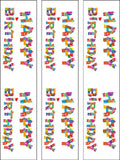 Happy Birthday Edible Icing Cake Topper 01