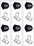 Police Handcuffs Edible Icing Cake Topper