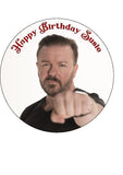 Ricky Gervais Edible Icing Cake Topper