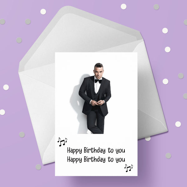 Robbie Williams Birthday Card 04