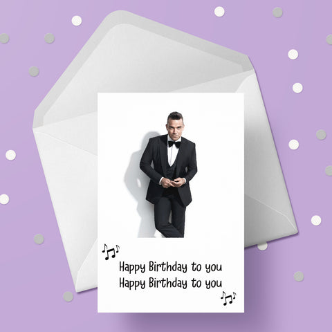 Robbie Williams 04 Birthday Card