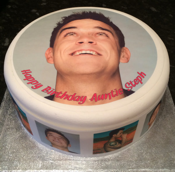 Robbie Williams 01 Edible Icing Cake Topper – the caker online