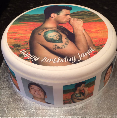 Robbie Williams 02 Edible Icing Cake Topper
