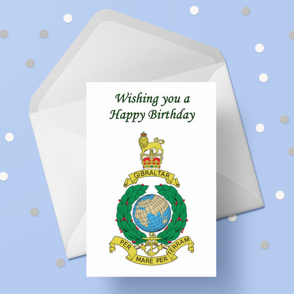 Royal Marines Birthday Card