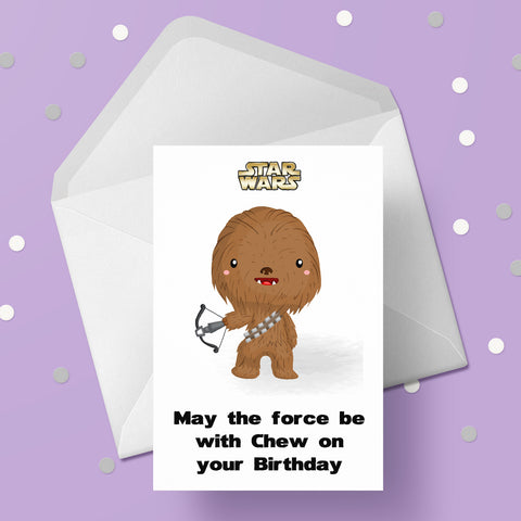 Star Wars 05 Birthday Card - Chewbacca