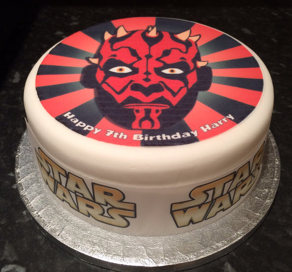 Star Wars Edible Icing Cake Topper 07 - Darth Maul