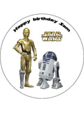 Star Wars Edible Icing Cake Topper 09 - R2-D2 & C-3PO