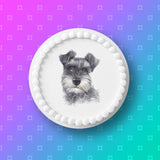 Schnauzer Edible Icing Cake Topper 03