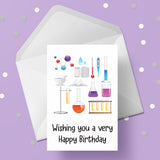 Science 01 Birthday Card
