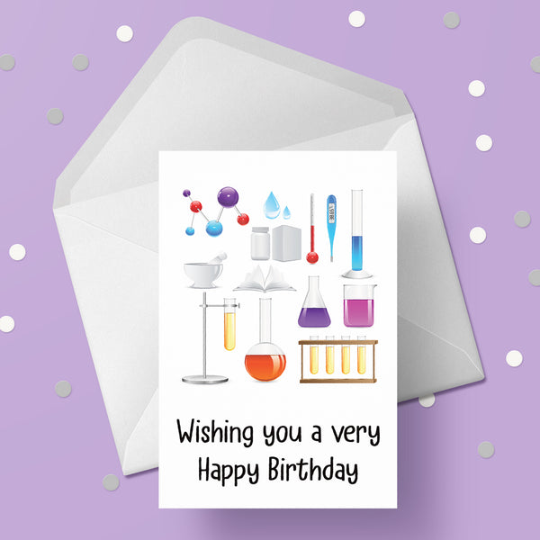 Science Birthday Card 01