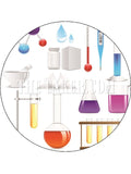 Science 01 Theme Edible Icing Cake Topper