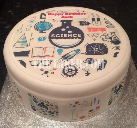 Science 02 Edible Icing Cake Topper