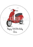Scooter Edible Icing Cake Topper 02