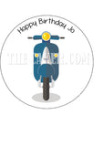 Scooter Edible Icing Cake Topper 03