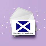 Scotland Flag Birthday Card
