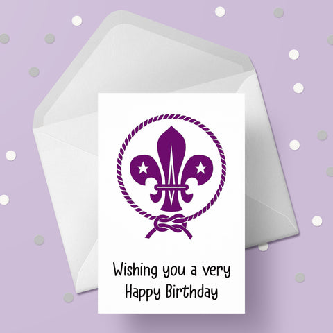 Scout Logo Birthday Card / Scouts Birthday Card