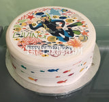 Scuba Diving Edible Icing Cake Topper 01