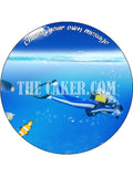 Scuba Diving Edible Icing Cake Topper 02