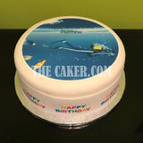 Scuba Diving Edible Icing Cake Topper 02