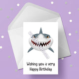Shark Birthday Card 05