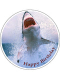 Shark Edible Icing Cake Topper 02