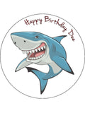 Shark Edible Icing Cake Topper 03