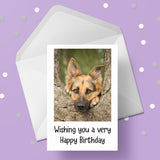 German Shepherd Dog Birthday Card 01