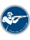 Clay Pigeon Shooting 01 Edible Icing Cake Topper or Ribbon
