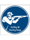 Clay Pigeon Shooting 01 Edible Icing Cake Topper or Ribbon