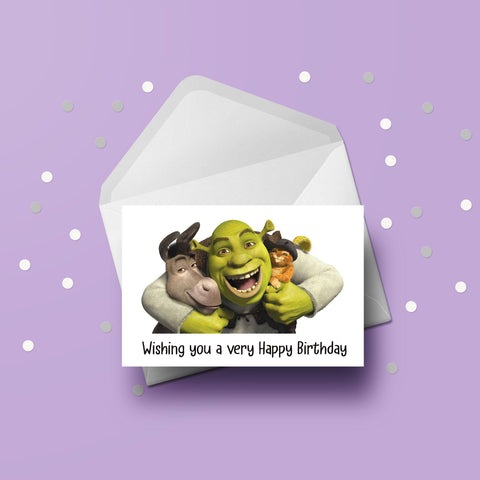 Shrek 02 Birthday Card