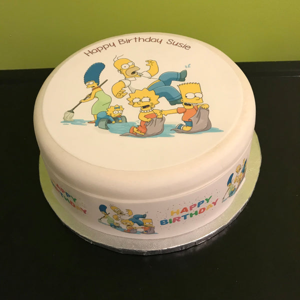 The Simpsons Edible Icing Cake Topper