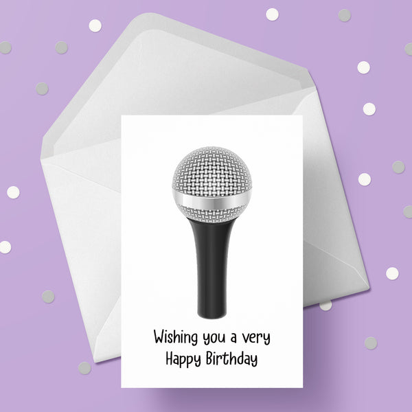 Singing Theme Birthday Card 01