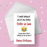 Sister in Law Birthday Card 02