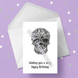 Skull Birthday Card 01