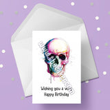 Skull Birthday Card 04