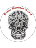 Skull Edible Icing Cake Topper 01