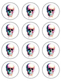 Skull Edible Icing Cake Topper 04