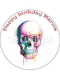 Skull Edible Icing Cake Topper 04
