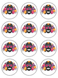 Skull Edible Icing Cake Topper 03