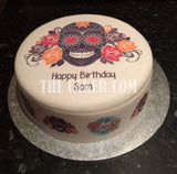 Skull Edible Icing Cake Topper 03