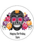 Skull Edible Icing Cake Topper 03